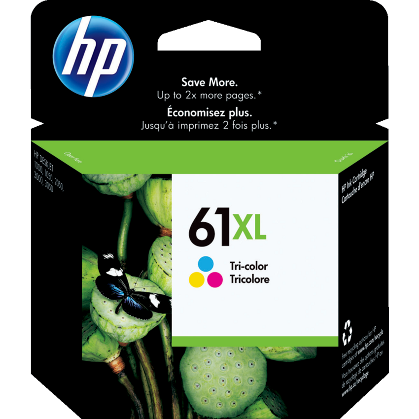HP Inkjet Cartridge High Yield CH564WN #61XL Tricolour
