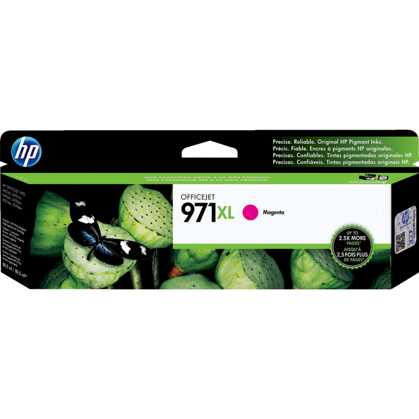 HP Inkjet Cartridges #971XL High Yield Magenta