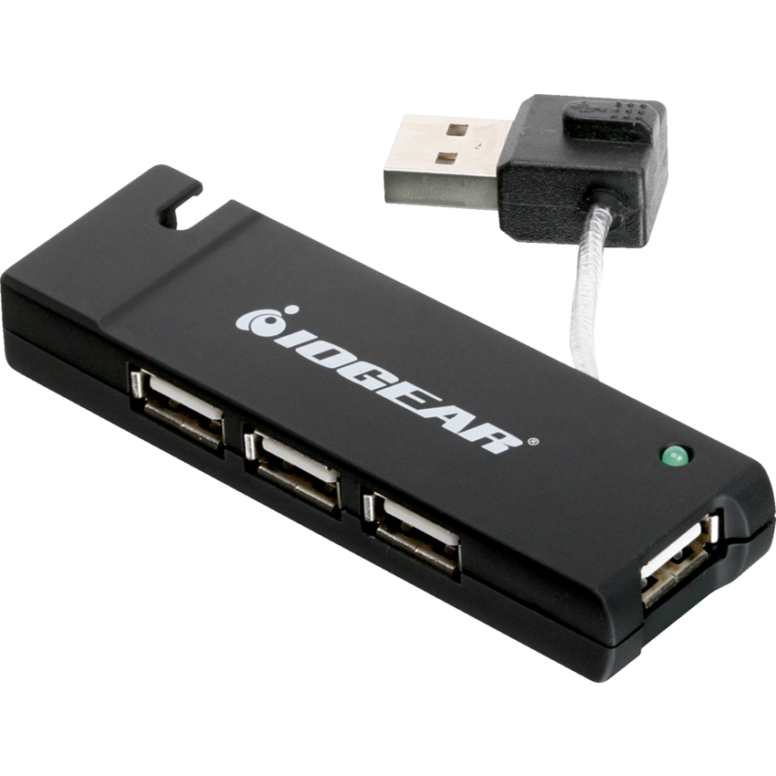 IOGEAR 4-Port USB 2.0 Hub Black