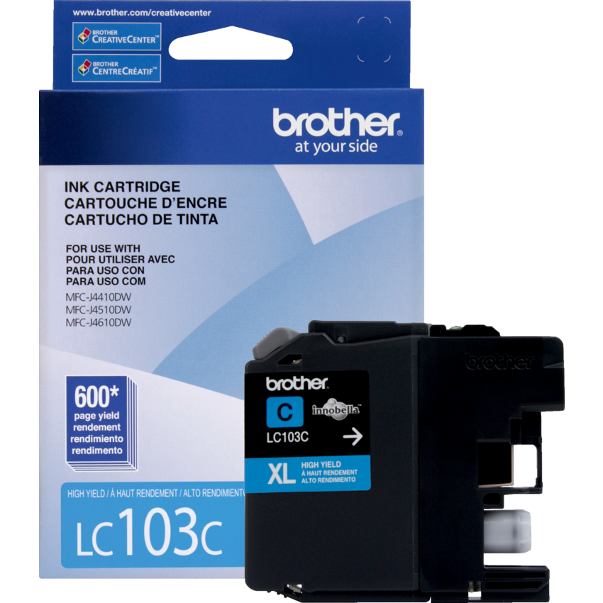 Brother Inkjet Cartridge High Yield LC103CXL Cyan