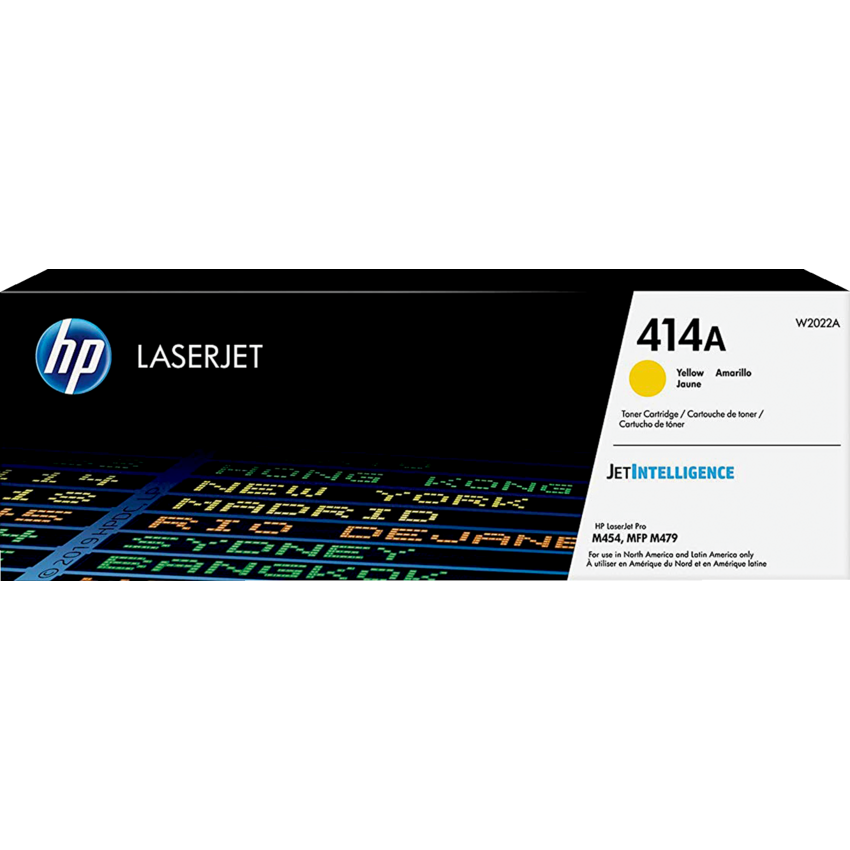 HP Laser Cartridges W2022A #414 Yellow
