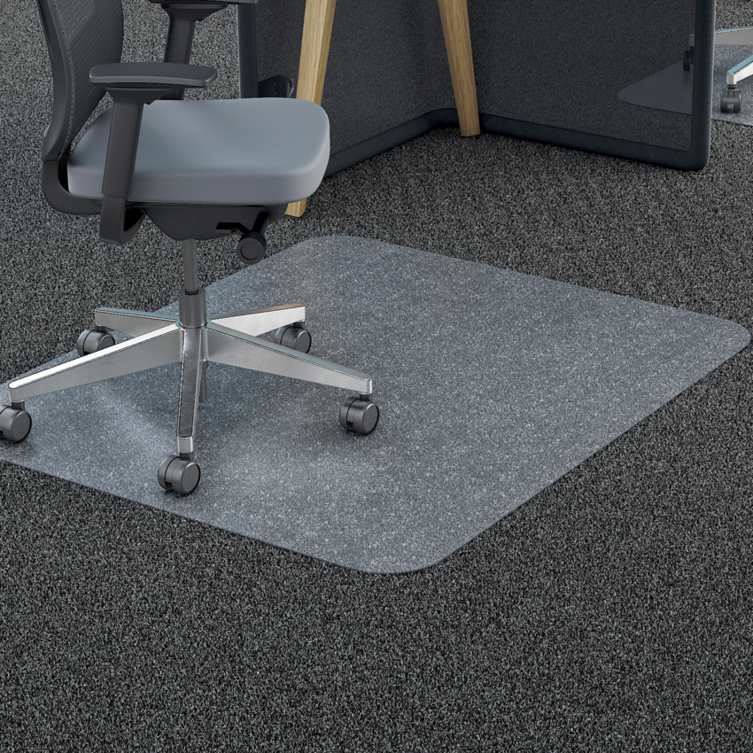 Deflecto® Polycarbonate Chair Mat 45" x 53" Studded Rectangular