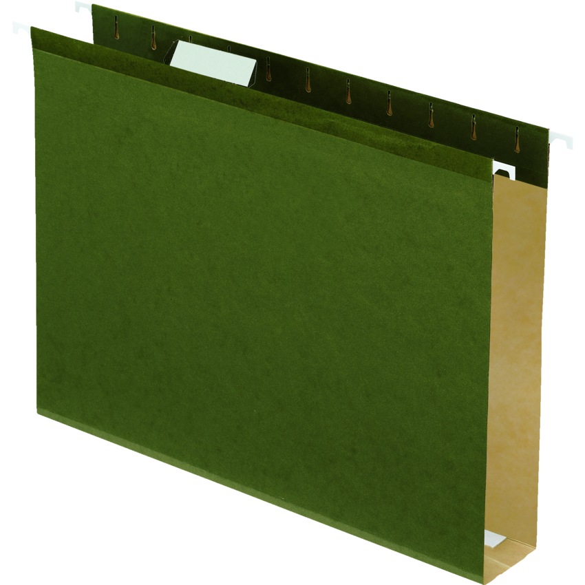 Pendaflex® Extra Capacity Hanging Folders 2" Letter Standard Green 25/box
