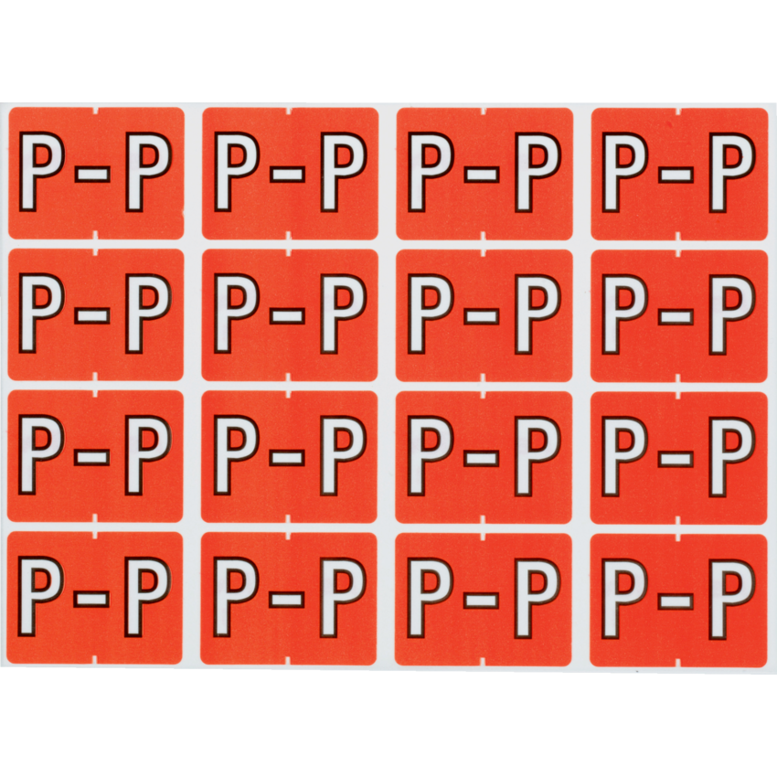 Pendaflex® Labels P Dark Orange 240/pkg