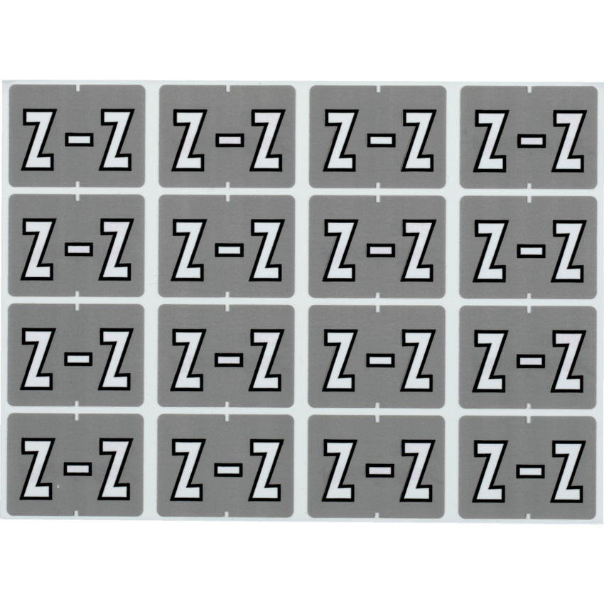 Pendaflex® Labels Z White on Grey240/pkg