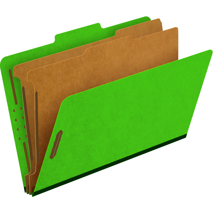 Pendaflex® Moisture Resistant Coloured Classification Folders Legal Dark Green