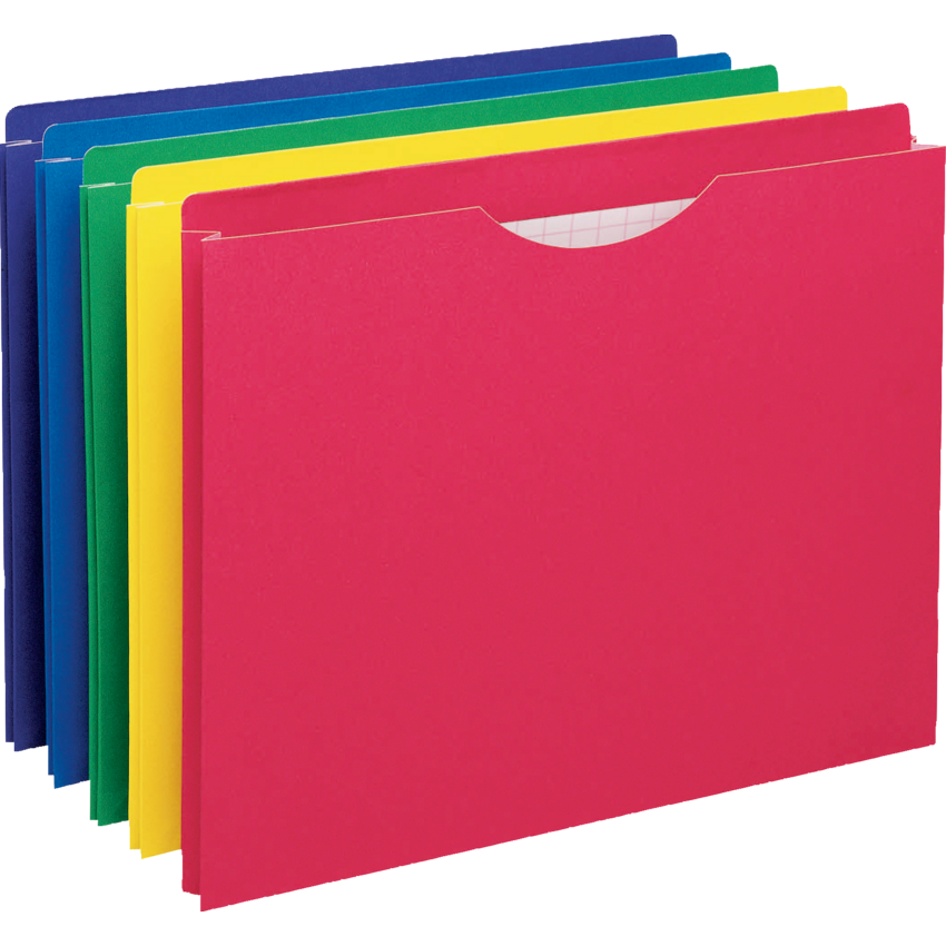 Pendaflex® File Jacket Reinforced Tab 1" Expansion Legal Assorted Colours 10/pkg