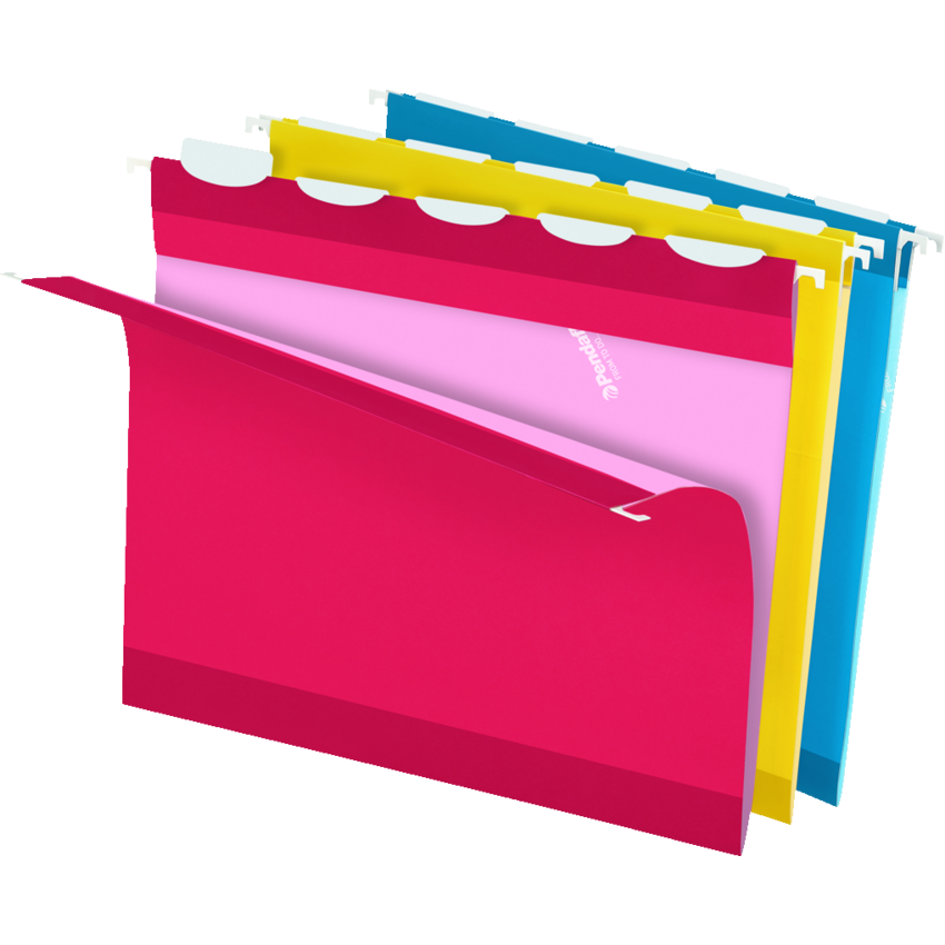 Pendaflex® Ready-Tab™ Hanging Folders w/Lift Tab™ Letter Assorted 25/box