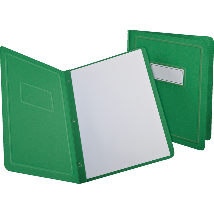 Oxford® Panel & Border Report Covers 11-1/2" x 9-1/4" Green 25/box