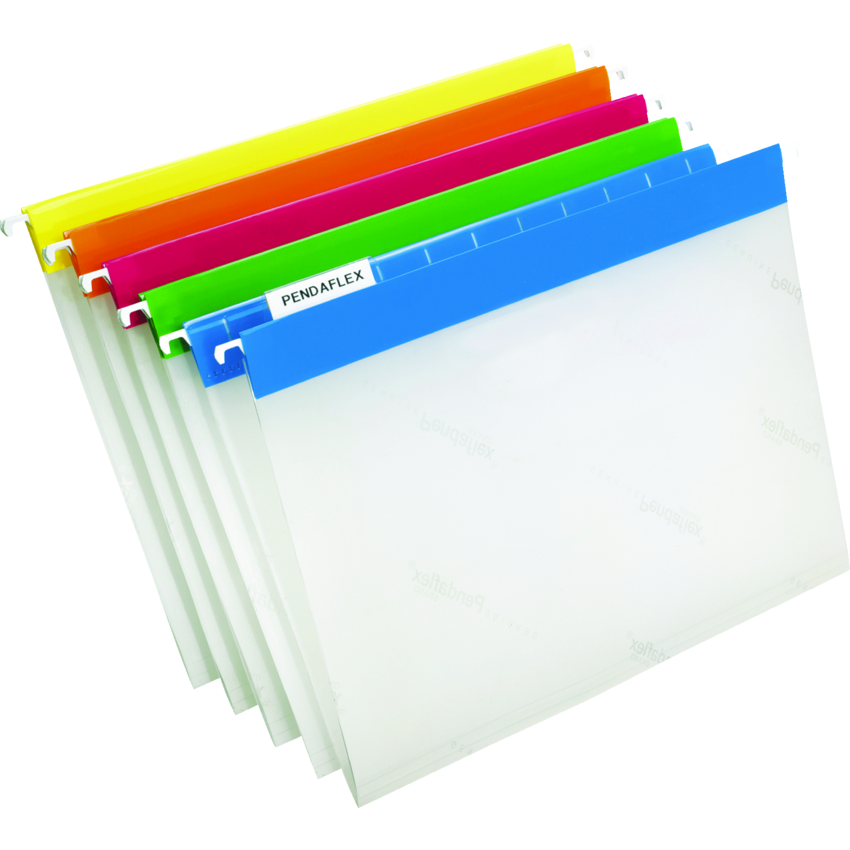 Pendaflex® EasyView™ Hanging File Folders w/Tabs Letter Assorted 10/pkg