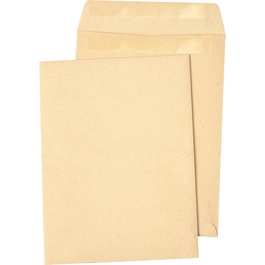 Quality Park® Redi-Seal™ Recycled Envelopes 9" x 12" Natural Kraft 100/pkg