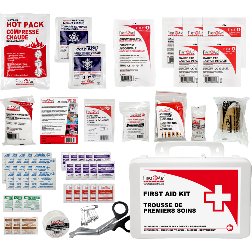 First Aid Central® First Aid Kit Office 105 pieces/kit