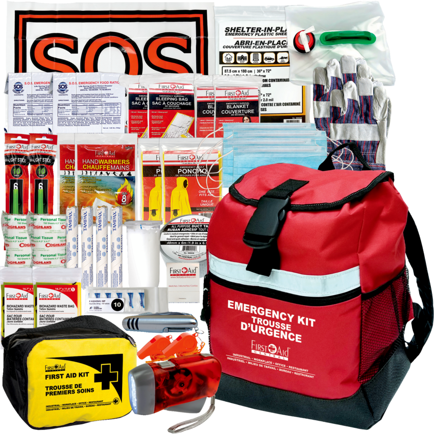 First Aid Central® Emergency Survival Kit 72 Hour Two Person