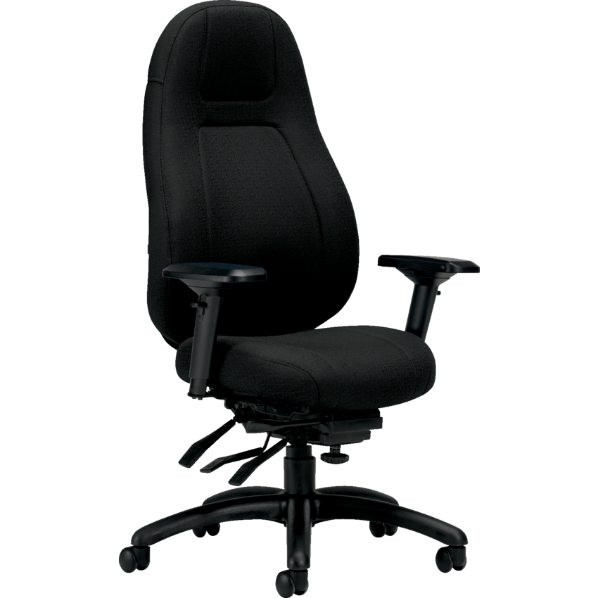 Basics® ObusForme® Elite Multi-Tilter Chair High Back Petite Seat Fusion Fabric Carbon