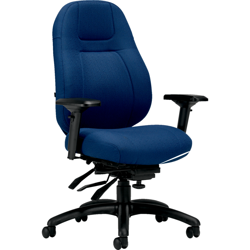 Basics® ObusForme® Elite Multi-Tilter Chair Medium Back Fusion Fabric Cobalt