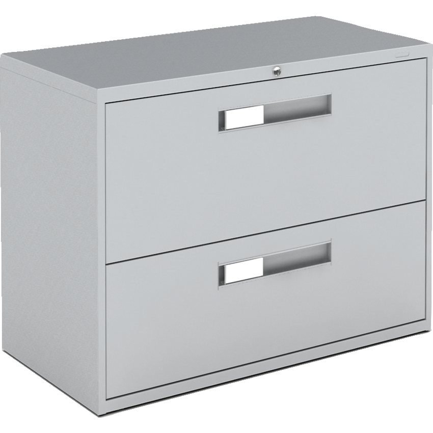 Global® Fileworks® 9300 Series Lateral File Cabinet 2-Drawer Grey