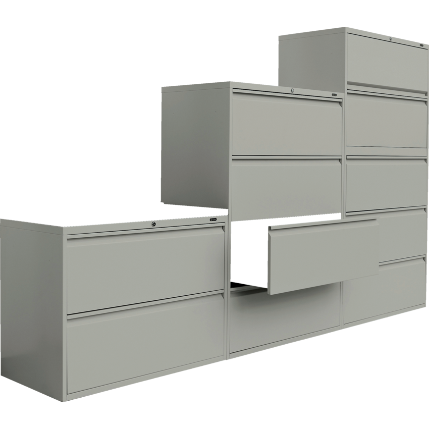Offices to Go® Lateral File Cabinet 5-Drawer Grey