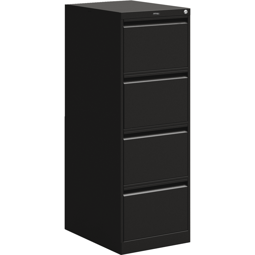 Offices to Go Vertical File 4-Drawer Legal Black