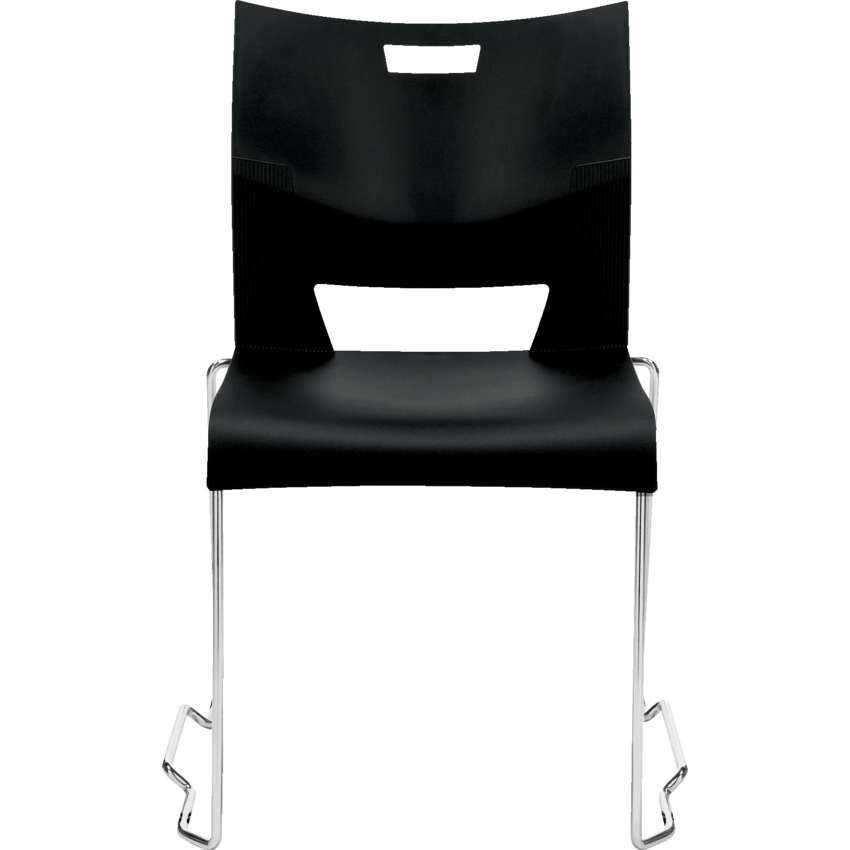 Global® Duet™ Stacking Chair Armless-Ganging Night