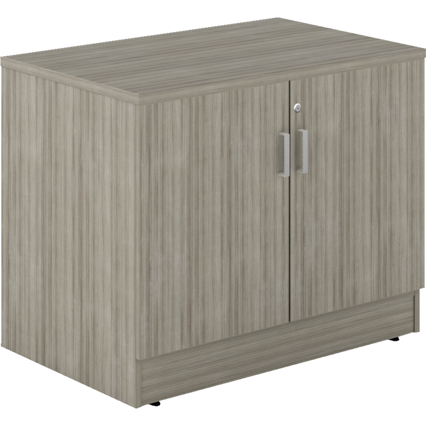 Offices to Go® Newland™ Storage Cabinet w/Top 36"W x 24"D x 29-3/5"H Noce Grigio finish