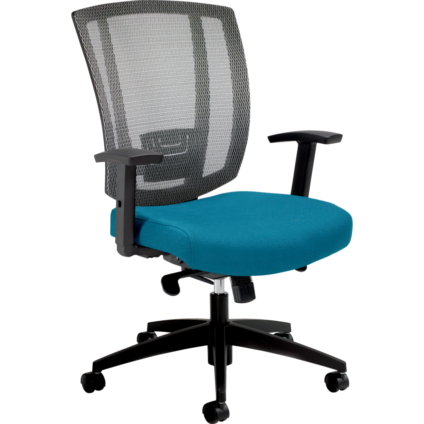 Offices To Go™ Avro Synchro Tilter Chair Fusion Fabric Aqua