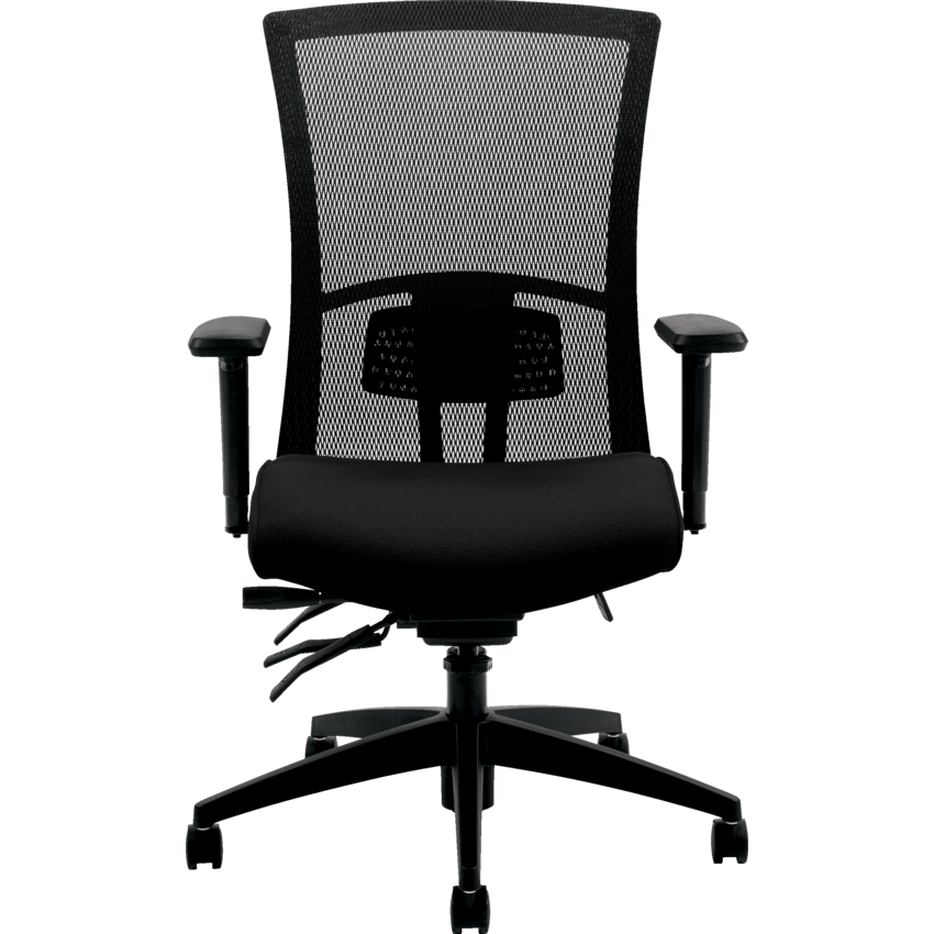 Global® Vion™ Multi-Tilter Chair High Back Fusion Fabric Carbon