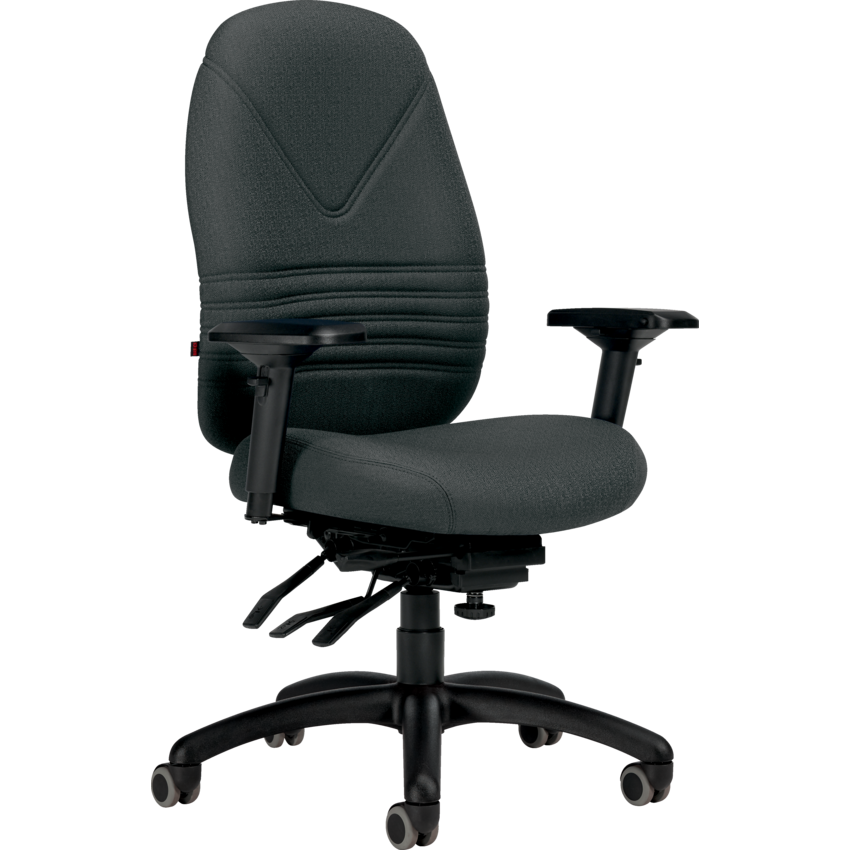 Basics® Chevron Ultra™ High Back Multi-Tilter Chair Fusion Fabric Graphite