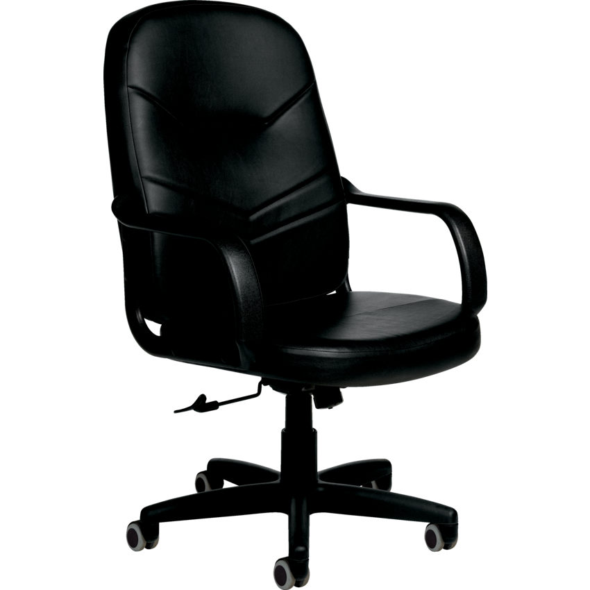 Basics® Trent™ Tilter Chair High Back Bonded Leather Luxhide Black