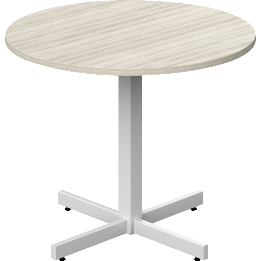 Offices to Go® Newland™ Table Round top 36" x 29"H Noce Grigio finish