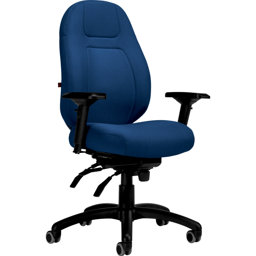 Basics® ObusForme® Elite Heavy Duty Multi-Tilter Medium Back Fusion Fabric Chair Cobalt