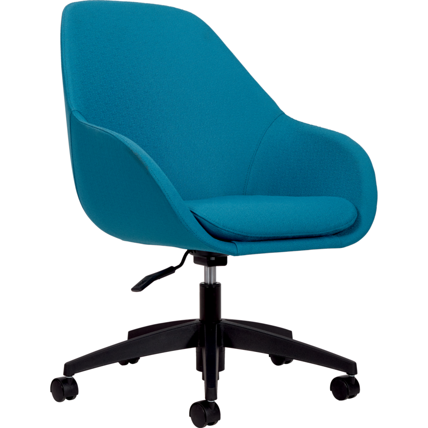 Offices to Go® Arlo Guest Fusion Fabric Chair Aqua