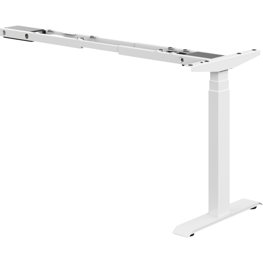 Offices to Go® Newland™ Electric Height Adjustable Table Base for L-shaped Configurations Designer White