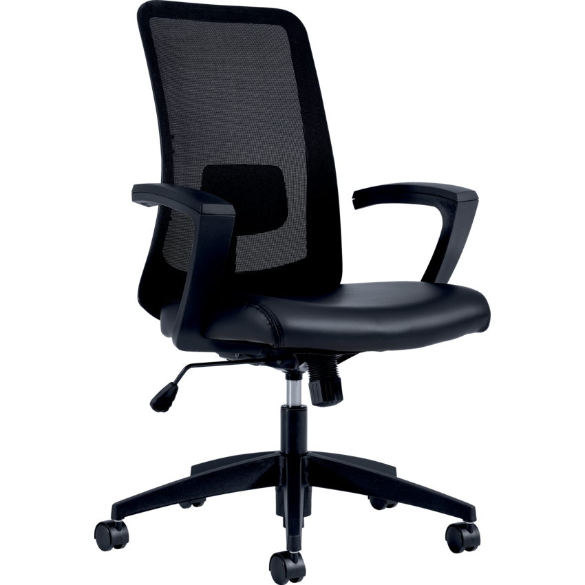 Offices to Go® Adapt Synchro-Tilter Chairs High Back Fabric LuxPlus Black