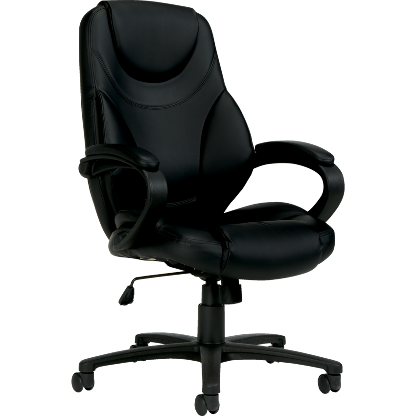 Offices To Go® Brighton Tilter Chair High Back LuxPlus fabric Black