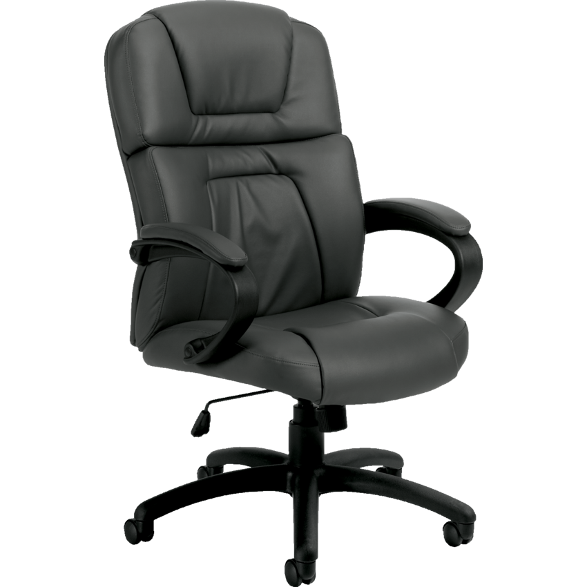 Offices to Go Pacific High Back Tilter Chair LuxPlus Charcoal