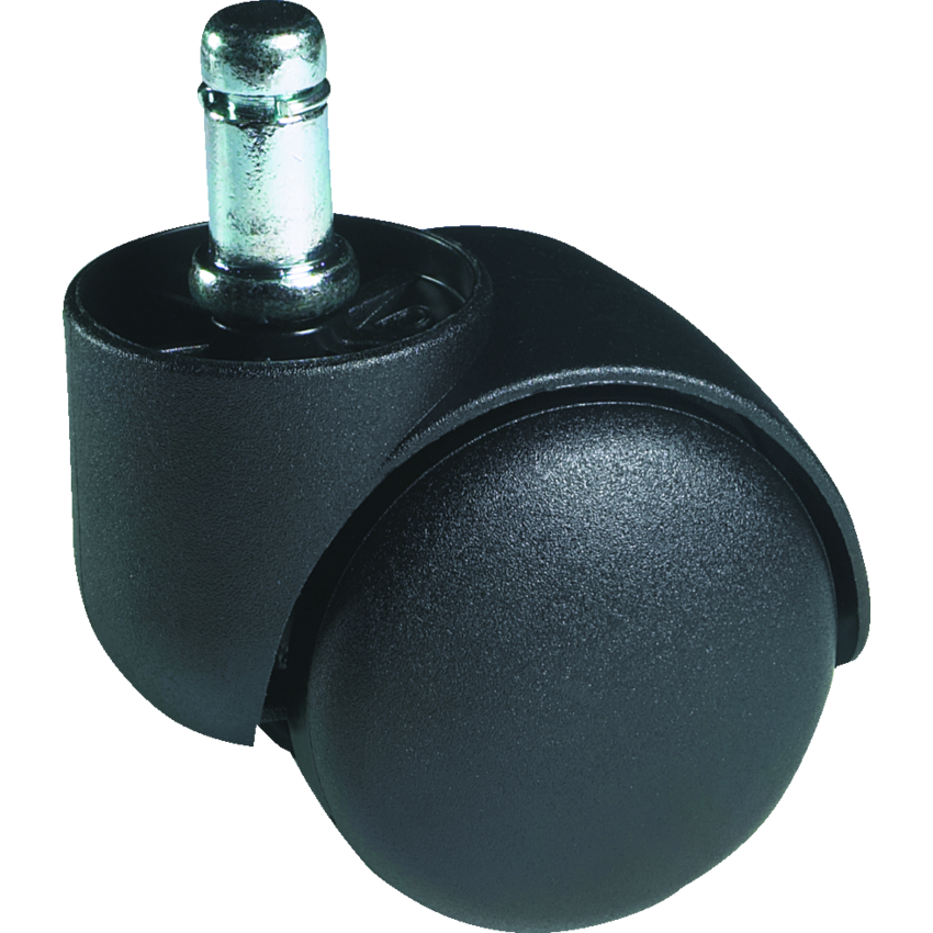 Global® Integrated Dual Wheel Caster 2" Black 5/set