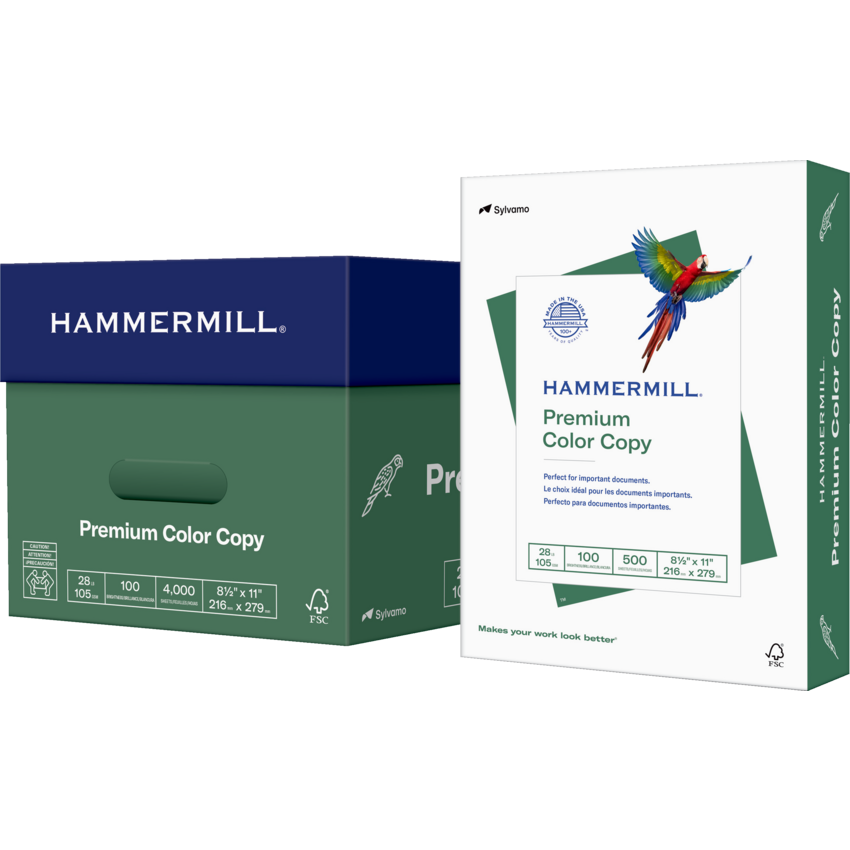 Hammermill® Premium Color Copy Paper 100B 28lb Letter 500/pkg