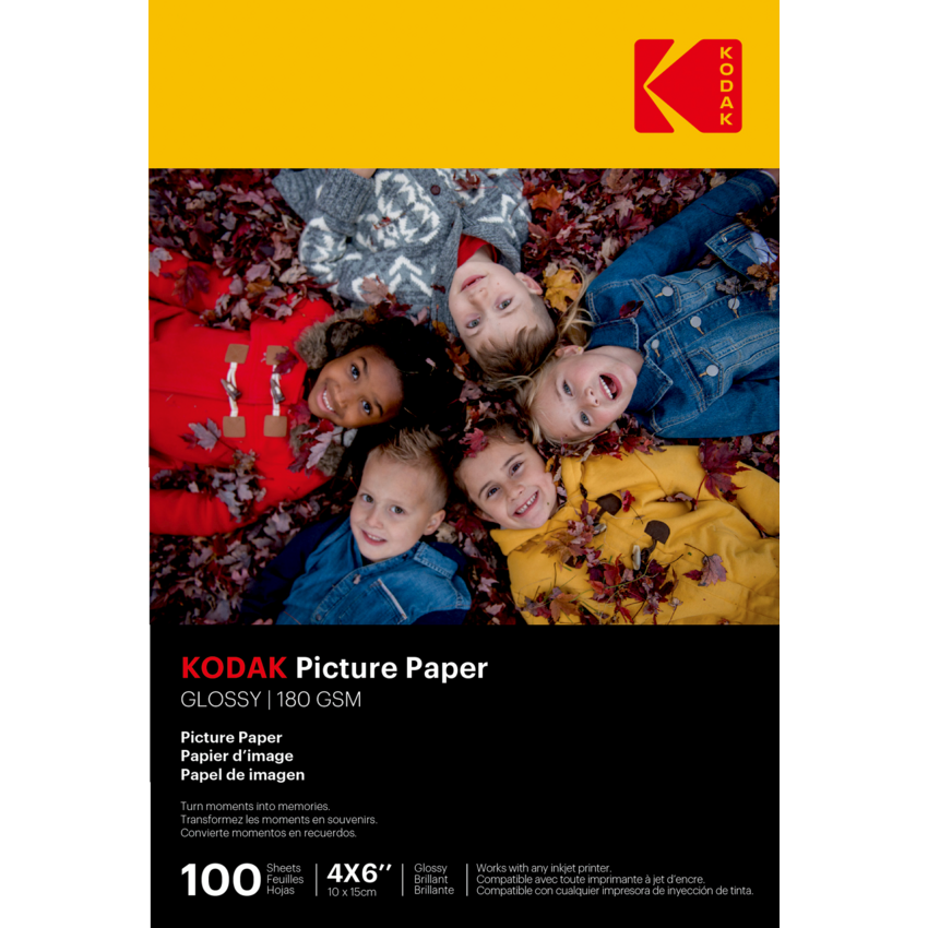 Kodak Picture Paper 4" x 6" 100 sheets/pkg