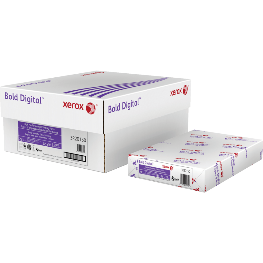 Xerox® Bold™ Digital Printing Paper 100B 28lb 8-1/2" x 14" 500/pkg