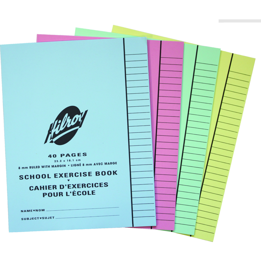 Hilroy Exercise Book Ruled w/Margin 9-1/8 x 7-1/8" 40 pages