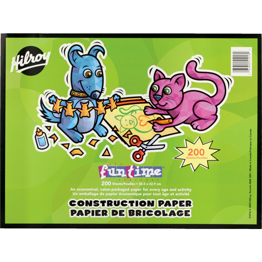 Hilroy Construction Paper 9x12" 200 Sheets