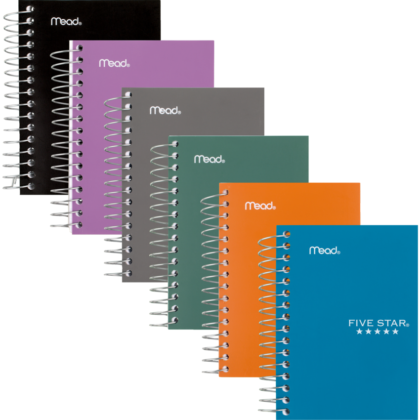 Mead® Five Star® Fat Lil' Notebook 5-1/2" x 4" 400 pages Assorted Colours