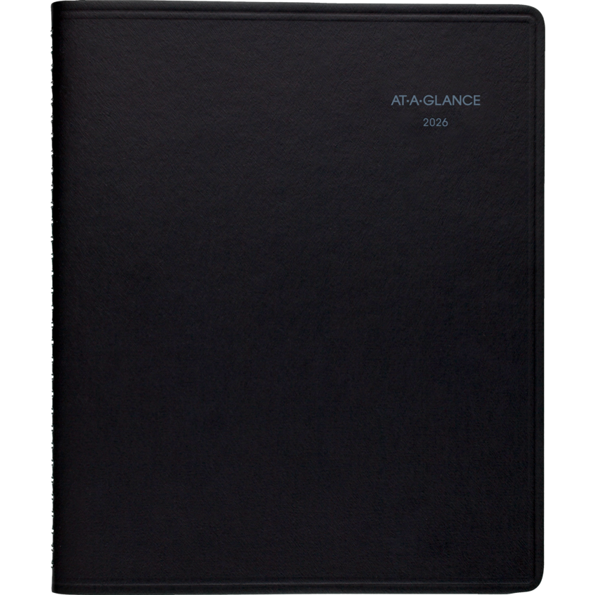 AT-A-GLANCE® QuickNotes® Weekly/Monthly Diary 9-7/8x8" Bilingual Black