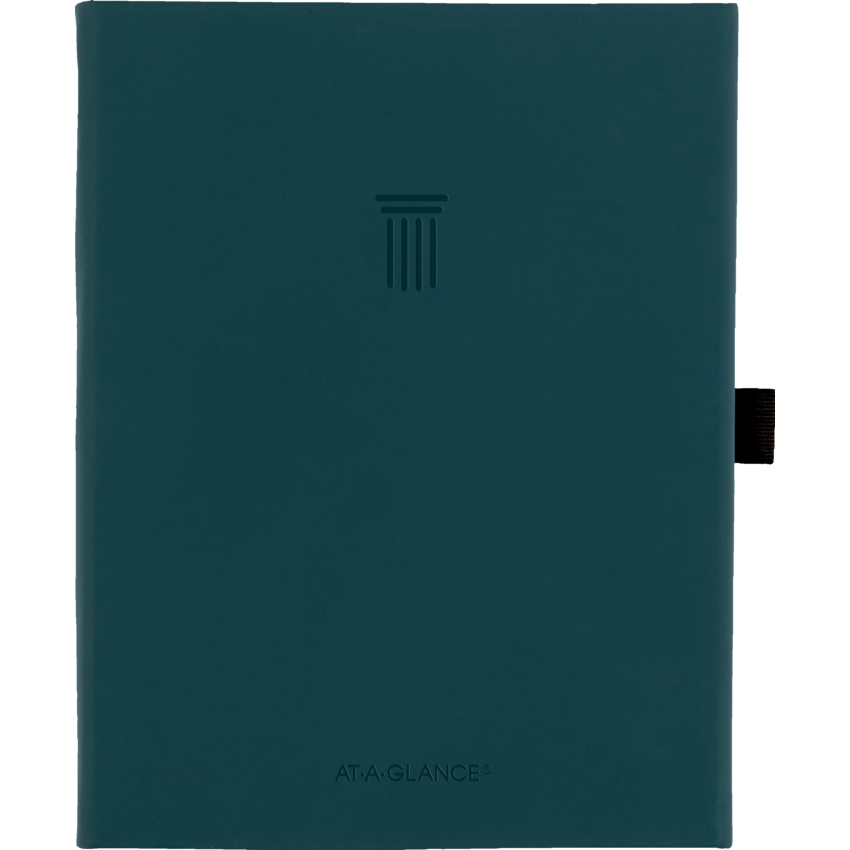 AT-A-GLANCE® Foundation Undated Weekly/Monthly Planner 8-1/2" x 6-3/4" Blue