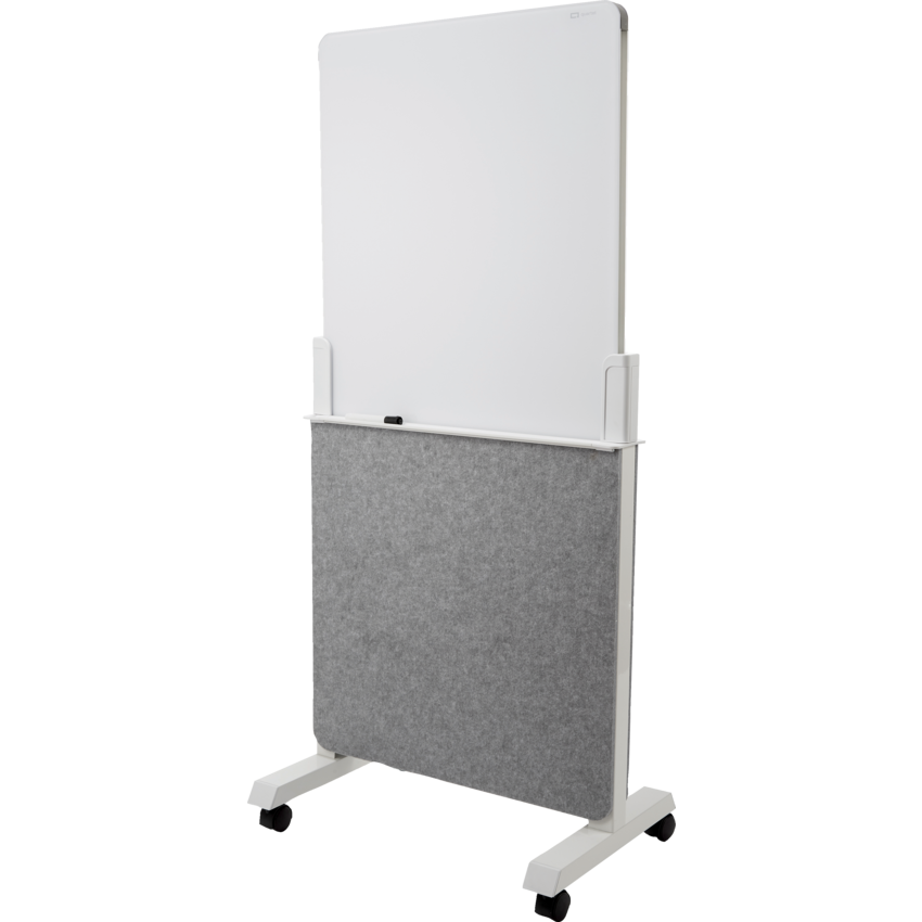 Quartet® Agile Easel Mobile Dry-Erase Board 27-1/2" x 60-9/10" Grey and White