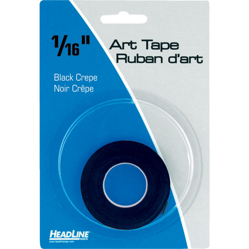 Headline® Graphic Art Tape 1/16" x 603" Black