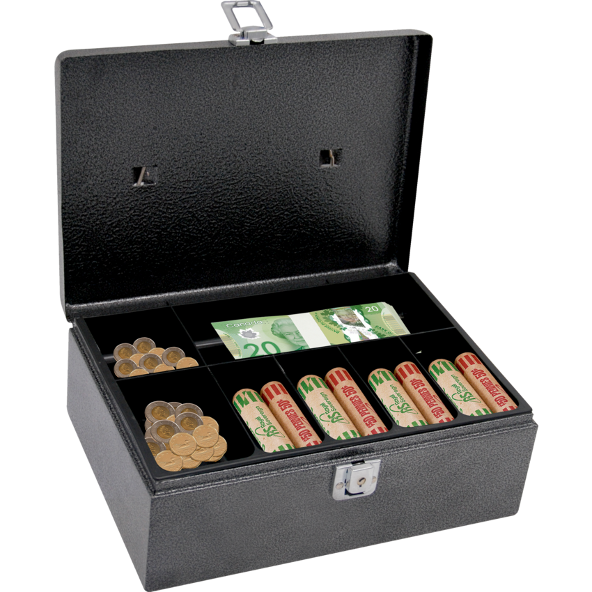 Royal Sovereign® Cash Box 11"W x 17-3/4"D x 3-9/10"H Grey