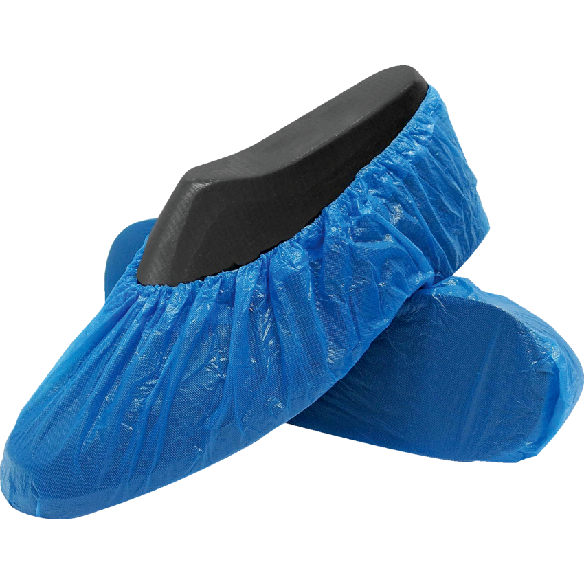 RONCO CoverMe™ CPE Disposable Shoe Covers Blue 100/pkg