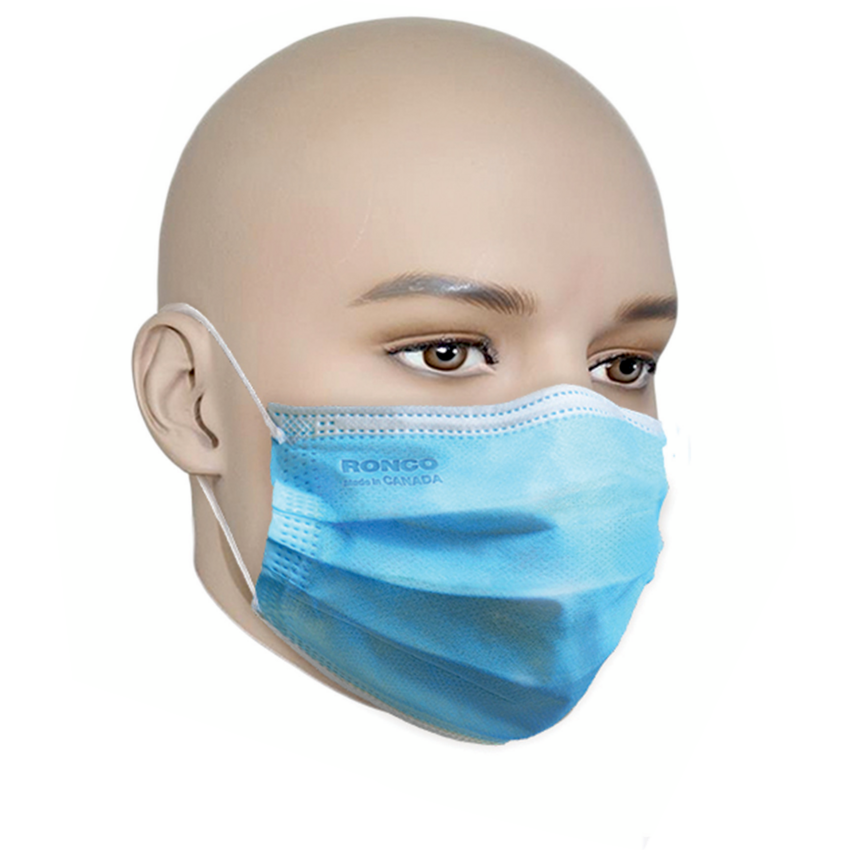 RONCO Protec™ Pleated Masks Level 1 Blue 50/box