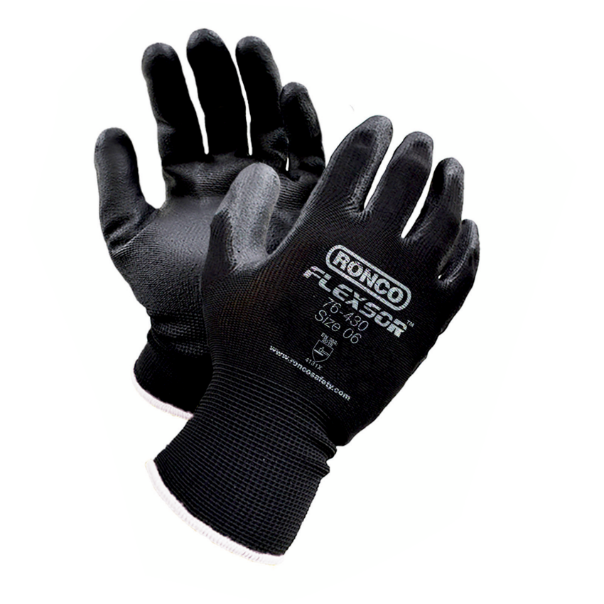 RONCO Flexsor™ Nitrile Palm Coated Gloves X-Small 12/pkg